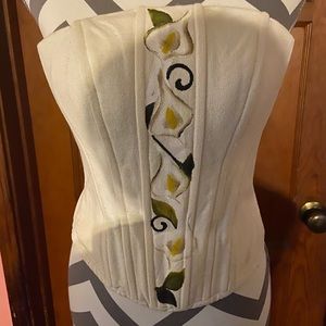Off white vintage corset size small